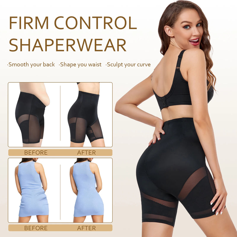 Women's Tummy Control Panties High Waist Shapewear Slimming Body Shaper Flat Belly Butt Lifter Shorts Underwear Waist Cincher