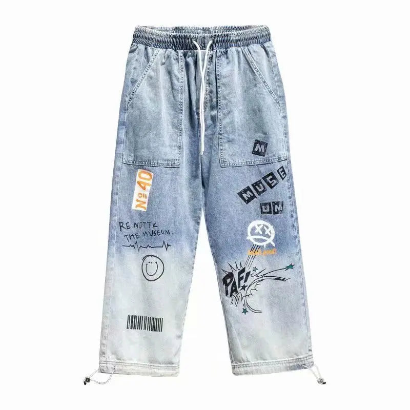 High quality Fashion Men's Cargo pants Hip Hop Trend Streetwear Jogging Pants Men Casual Elastic Waist Men Clothing Trousers