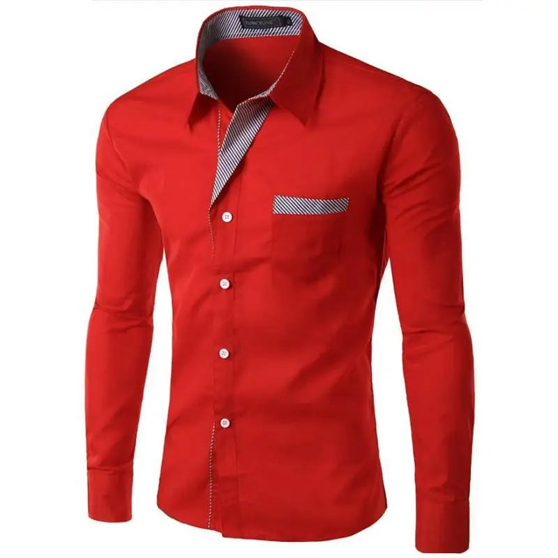 2024 Hot Sale New Fashion Camisa Masculina Long Sleeve Shirt Men Slim fit Design Formal Casual Brand Male Dress Shirt Size M-4XL
