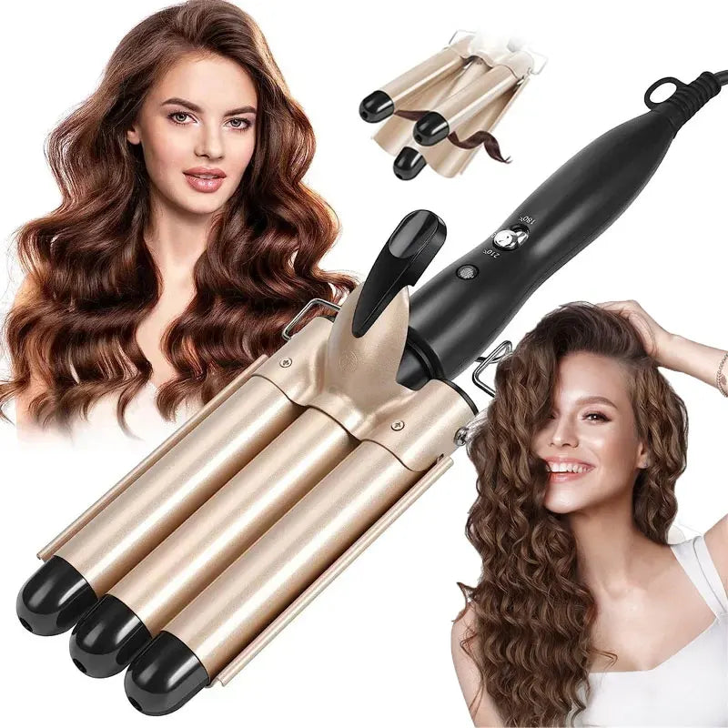 Professional Hair Curling Iron Ceramic Triple Barrel Hair Curler Irons Hair Wave Waver Styling Tools Hair Styling Appliances