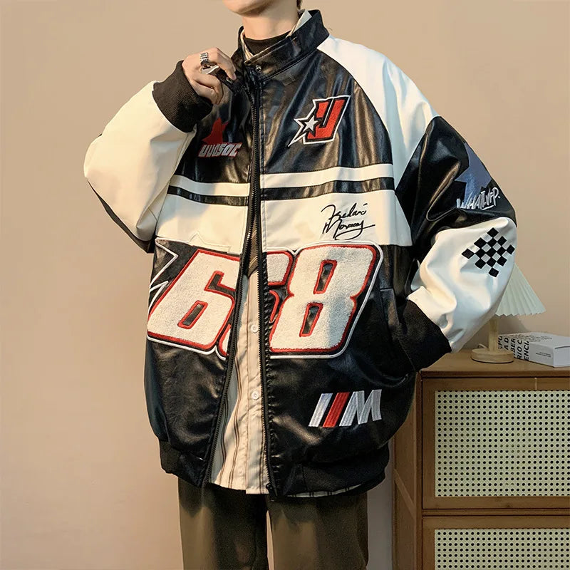 American Street Style Baseball Jackets And Coats Men Y2K New Pilots motorcycle suit hiphop fashion label Baseball Uniforms