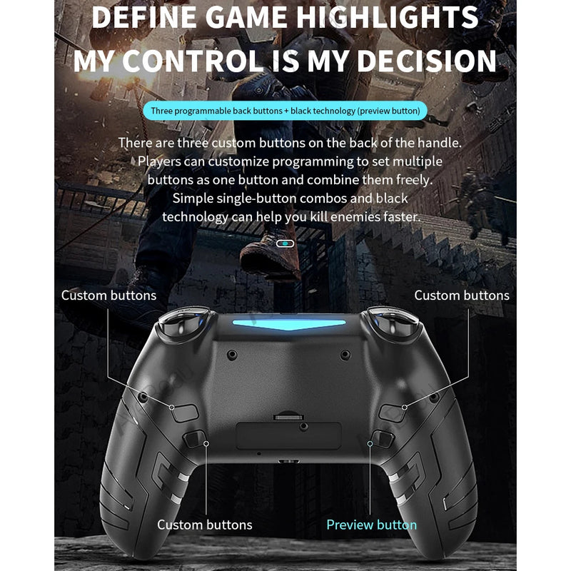 Wireless Mobile Controller For Playstation PS 4 3 PS4 PS3 Android PC Control Bluetooth Gamepad Gaming Game Pad Joystick Cell USB