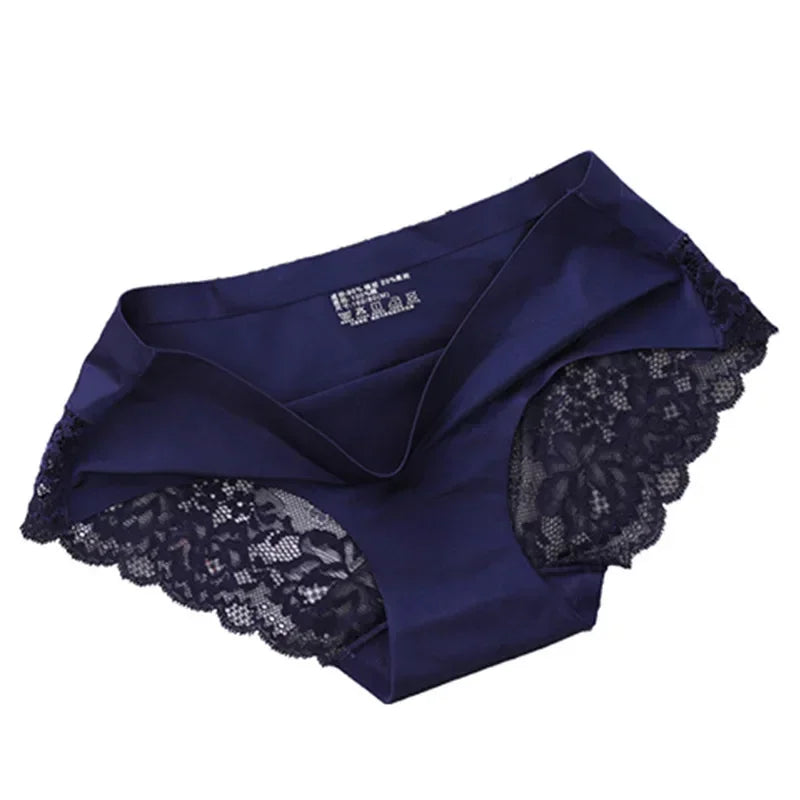 Set/lot Seamless WomenComfort Lace Briefs  Hollow Out Panties Set Underwear Low Rise Female Sport Panty Soft Lady Lingerie
