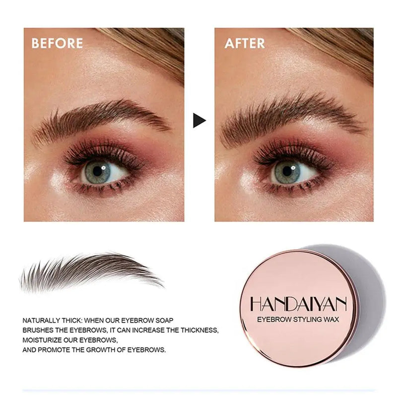 Transparent Pomade Eyebrow Styling Soap Brows Gel Wax Fixer With Brush For Women Eyebrow Cosmetics Make Up Eyebrow Gel