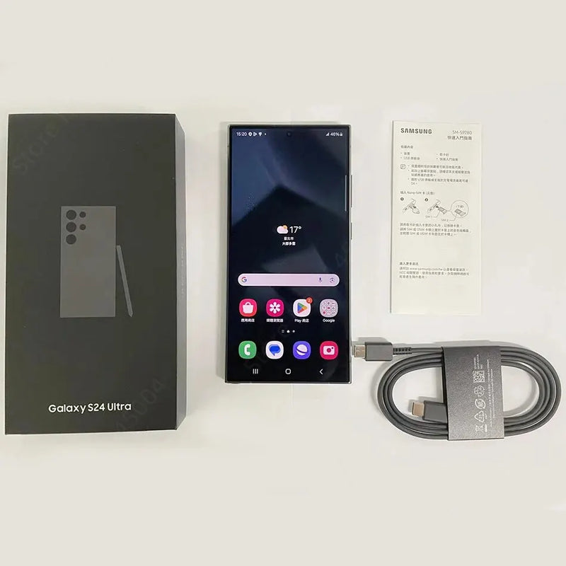 Samsung Galaxy S24 Ultra 5G NFC Smartphone Snapdragon 8 Gen 3 Octa Core 6.8''AMOLED Screen 200MP OIS Quad Camera 5000mAh Battery