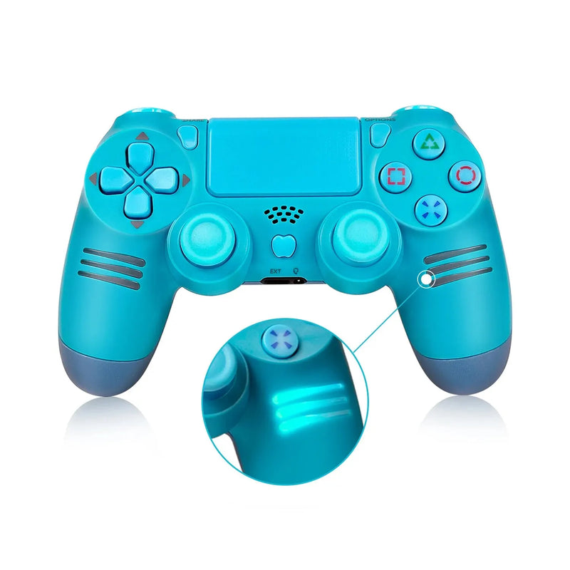 Meteor Light Wireless Controller for PS4 Console,PS4 Game Joystick with LED Light Dual Vibration