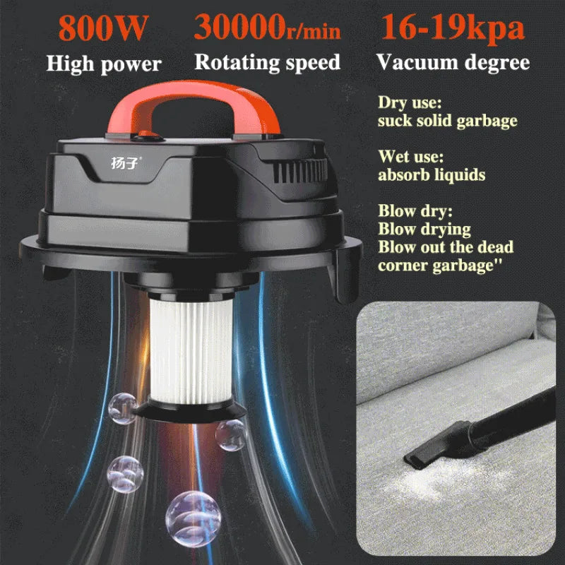 Ultra-Powerful Handheld Vacuum Cleaner With Large Capacity And Powerful Suction Handheld Household Vacuum Cleaner
