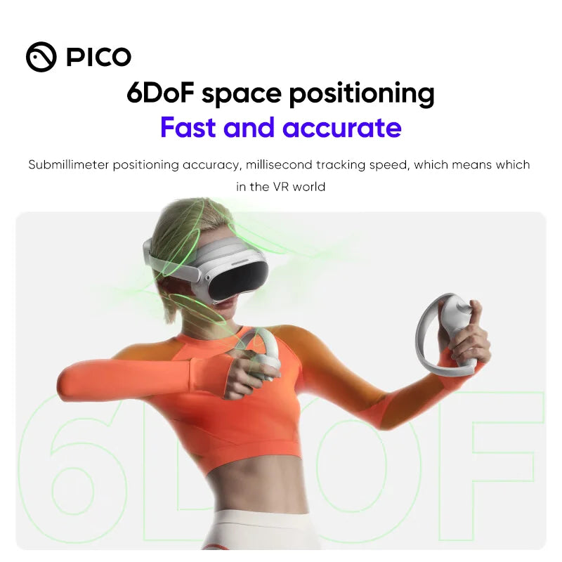 Global Version Pico 4 VR Headset All-In-One Virtual Reality Headset 3D VR Glasses 4K+ Display For Stream Gaming pico 4 vr