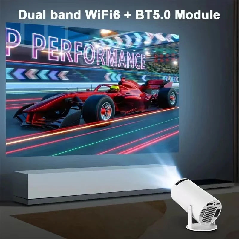 HY300 Android 11 WIFI Smart Portable Projector 1280 720P Full HD Office Home Theater Video Mini Projector 4K 6.0 200 ANSI BT 5.0