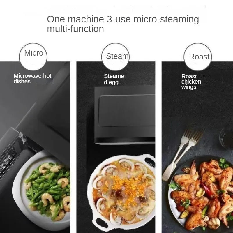 20L Microwave Oven Dual Mode Grill Self-setting program Intelligent Sterilization Child lock Home Inverter Microwave Oven