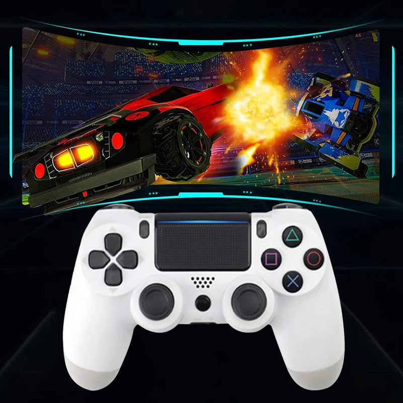 Wireless Controller Bluetooth-Compatible with Vibration Somatosensory Gaming Player Gamepad 6-Axis Wireless Games Handle for PS4