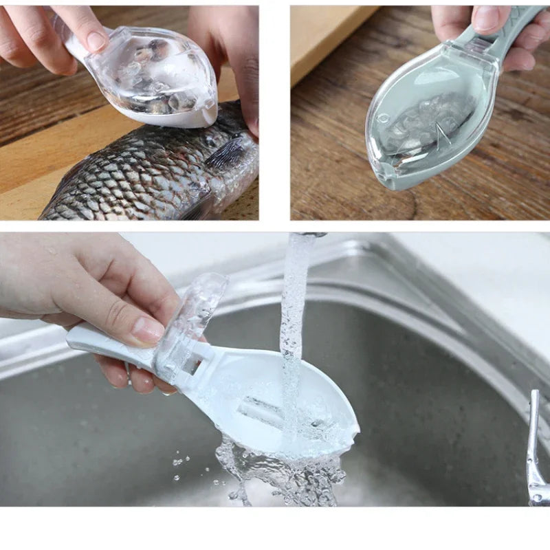 1PC Fish Skin Brush Scraping Fish Scale Brush Fish Scale Remover Scraper Cleaner Peeling Skin Scraper Scaler Kitchen Tools 2024