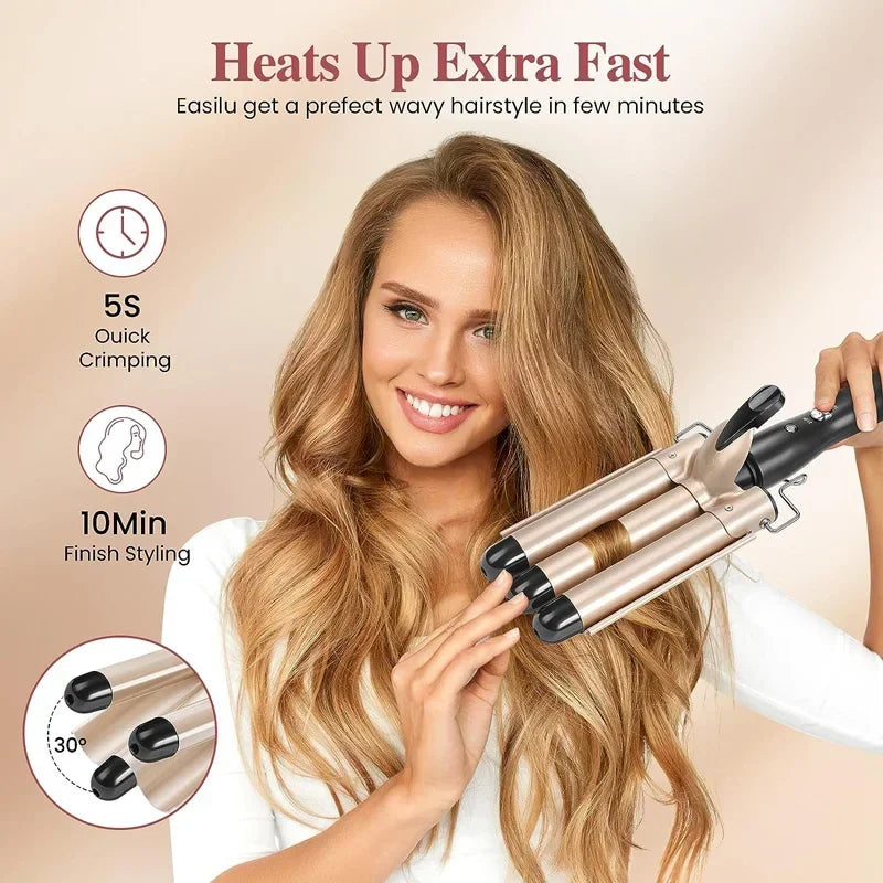 Professional Hair Curling Iron Ceramic Triple Barrel Hair Curler Irons Hair Wave Waver Styling Tools Hair Styling Appliances