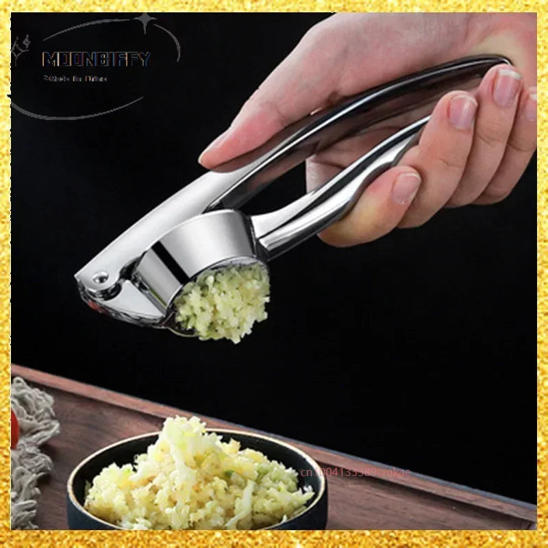 Zinc Alloy Garlic Press Manually Mashed Garlic Machine Garlic Crusher Handheld Cooking Ginger Crusher Kitchen Tools