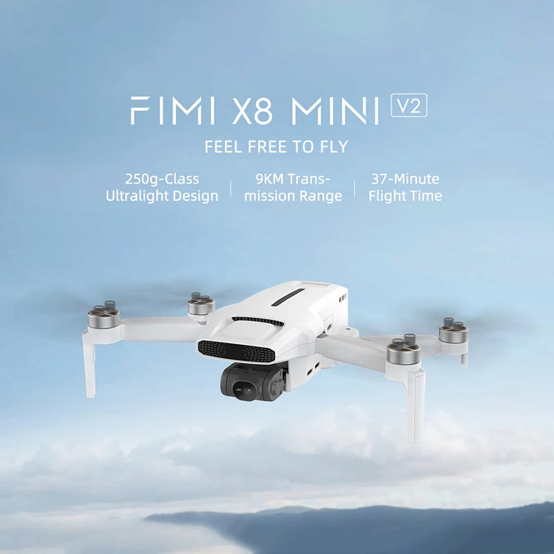 Original Fimi X8 Mini V2 Professional 4K Rc Quadcopter Drone with 250G 3-Axis Gimbal Camera and 9Km Transmission Rc Dron