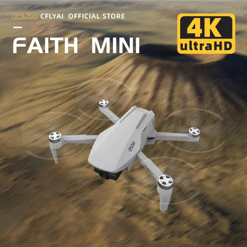 CFLY Faith MINI Drone,3-Axis Gimbal Professional Camera,4K Video Camera,26 Mins Flight Time,3km Video Transmission,Light Drones