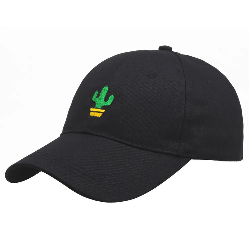 Autumn Cactus Embroidery Baseball Cap Fashion Couple Hat Summer Breathable Sports Caps Outdoor Dad Hats Sun Hat Gorra Beisbol