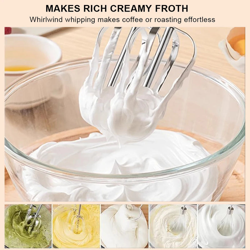 Electric Milk Frother Egg Beater Handheld Egg Foamer Milk Beater Automatic Mixer for Coffee Cappuccino Cream Milk Foam Machine