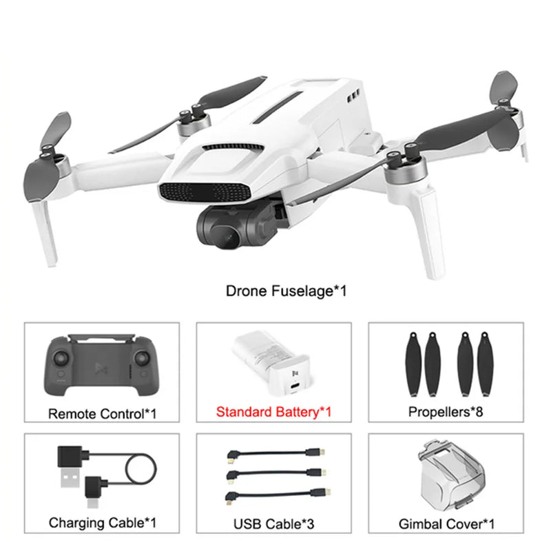 Original Fimi X8 Mini V2 Professional 4K Rc Quadcopter Drone with 250G 3-Axis Gimbal Camera and 9Km Transmission Rc Dron
